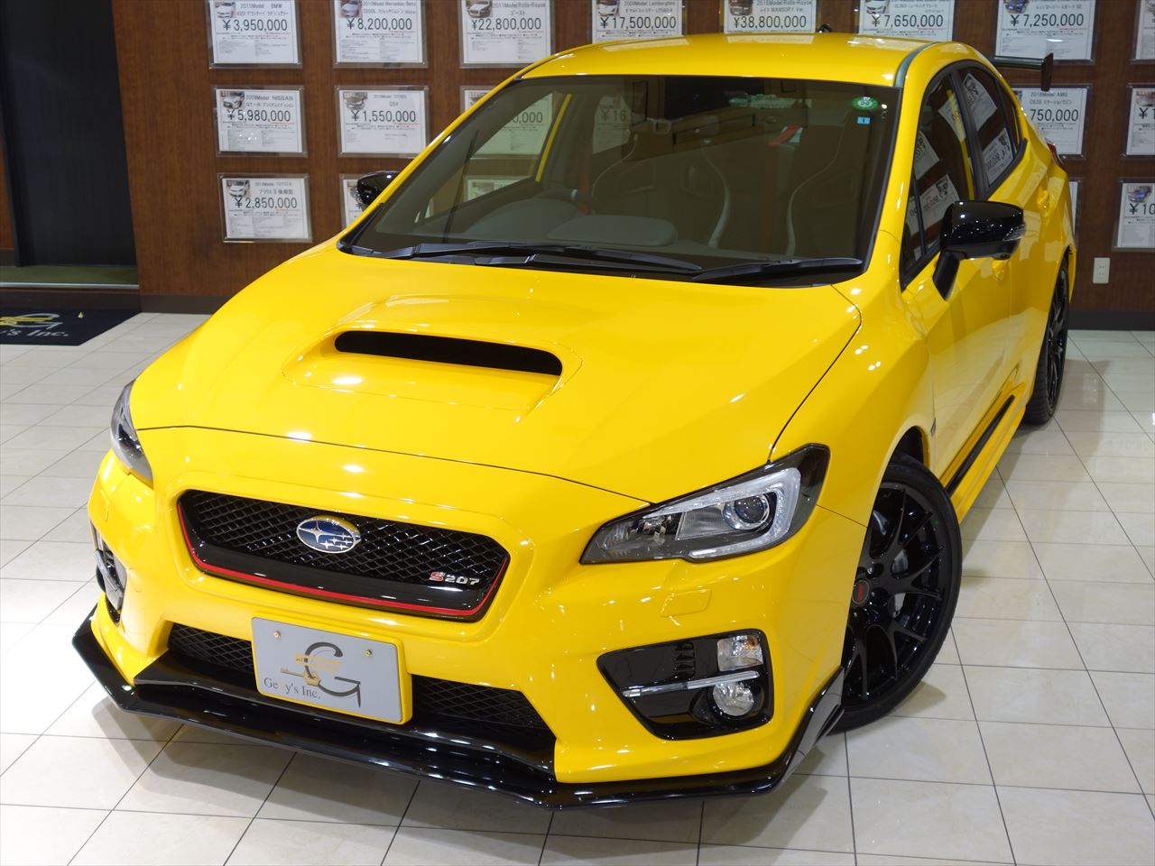 入庫情報 16年 スバル ｗｒｘ ｓｔｉ ｓ２０７ ｎｂｒチャレンジｐｋｇ イエローｅｄ が入庫致しました 東京都世田谷区ge3y S株式会社 ジェミーズ 新車 中古車 カスタムならお任せください